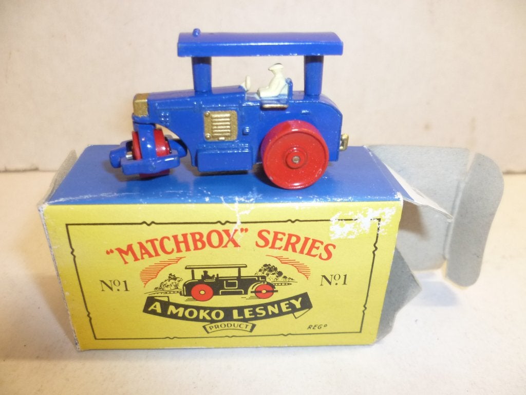 Matchbox A Moko Lesney nr1 Motor Wegenwals in luciferdoosje., Ophalen of Verzenden, Nieuw, Overige typen