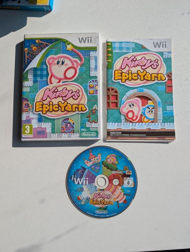 Kirby's epic yarn Wii, Avontuur en Actie, Ophalen of Verzenden, Zo goed als nieuw, 3 spelers of meer