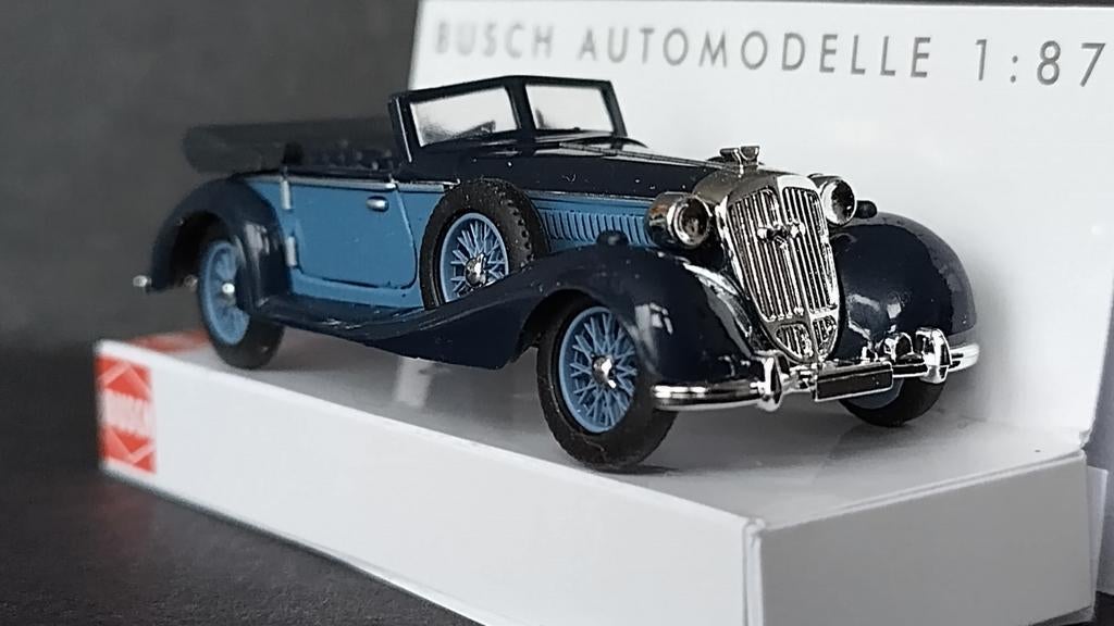 Horch 853 Cabrio 1:87 H0 Busch Pol, Overige merken, Busch Gmbh, Auto, Verzenden