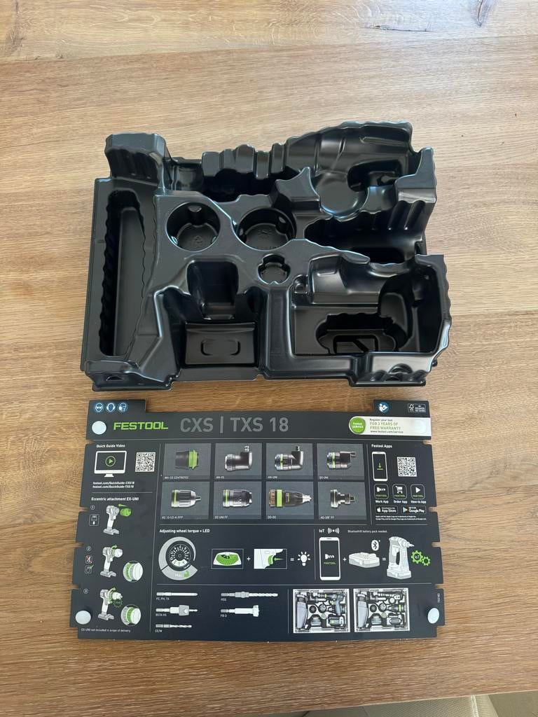 Festool Inlay Systainer voor CXS/TXS 18 Accuboormachine, Ophalen of Verzenden, Zo goed als nieuw