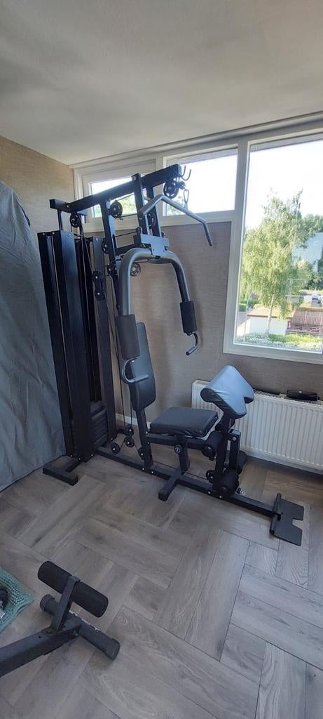 Krachtstation, buikspiertrainer en roeimachine, Ophalen, Zo goed als nieuw, Krachtstation
