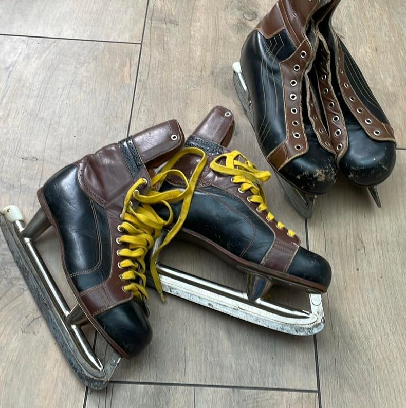 Vintage retro brocante ijshockey schaatsen, Sport en Fitness, Ophalen of Verzenden, Gebruikt, Schaatsen