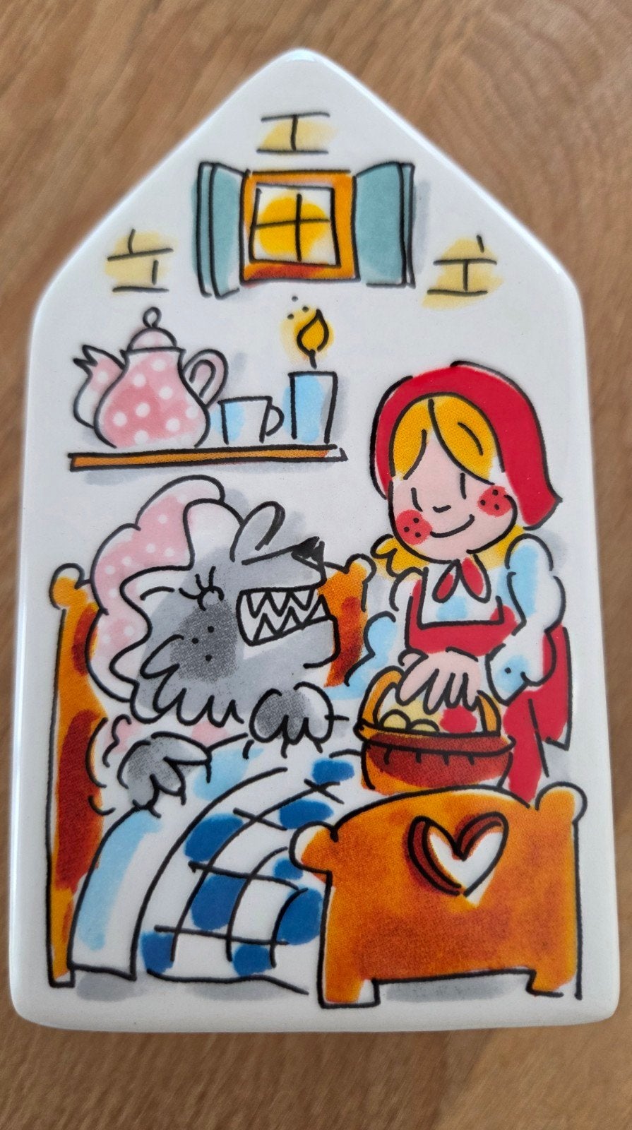 BLOND AMSTERDAM Porseleinen Spaarpot - Sprookjes, Ophalen of Verzenden, Zo goed als nieuw, Steen, Aardewerk of Keramiek, Strip- of Tekenfilmfiguur