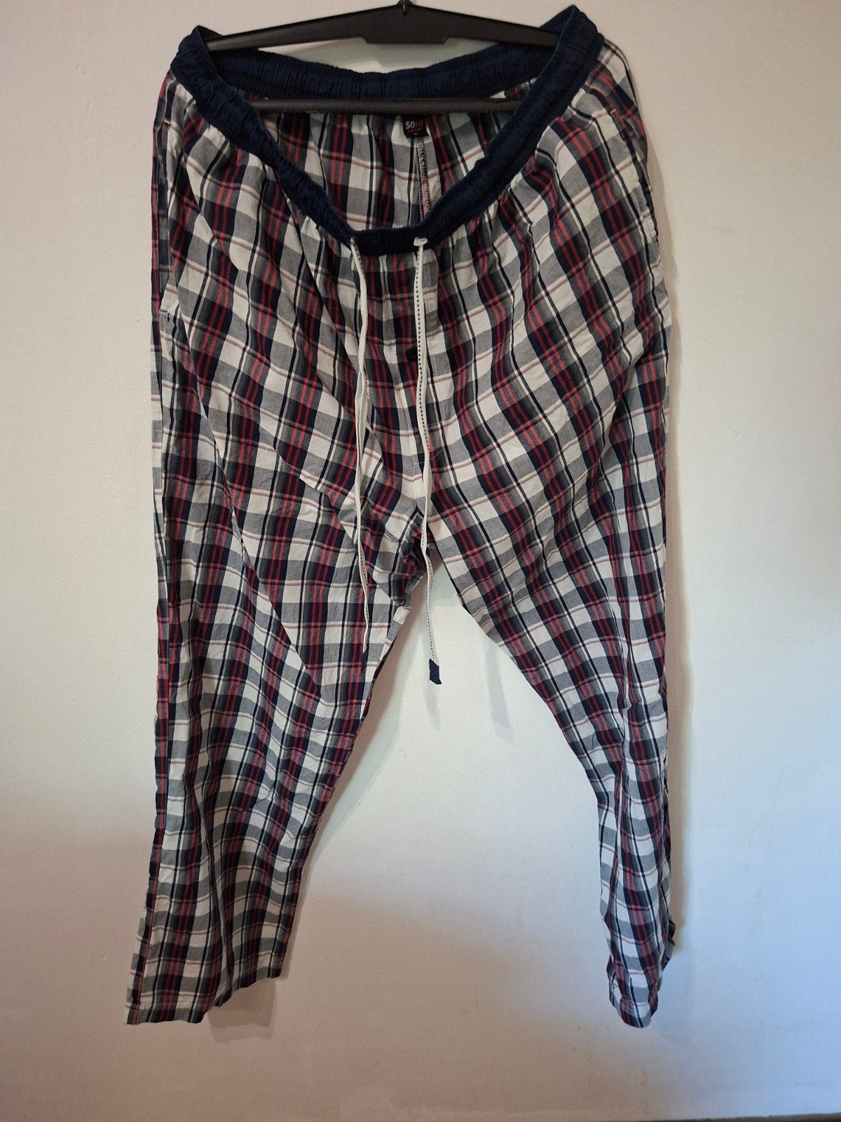 Solo New York Geruite Broek Maat XL, Kleding | Heren, Pyjama's, Gedragen, Maat 56/58 (XL), Ophalen of Verzenden