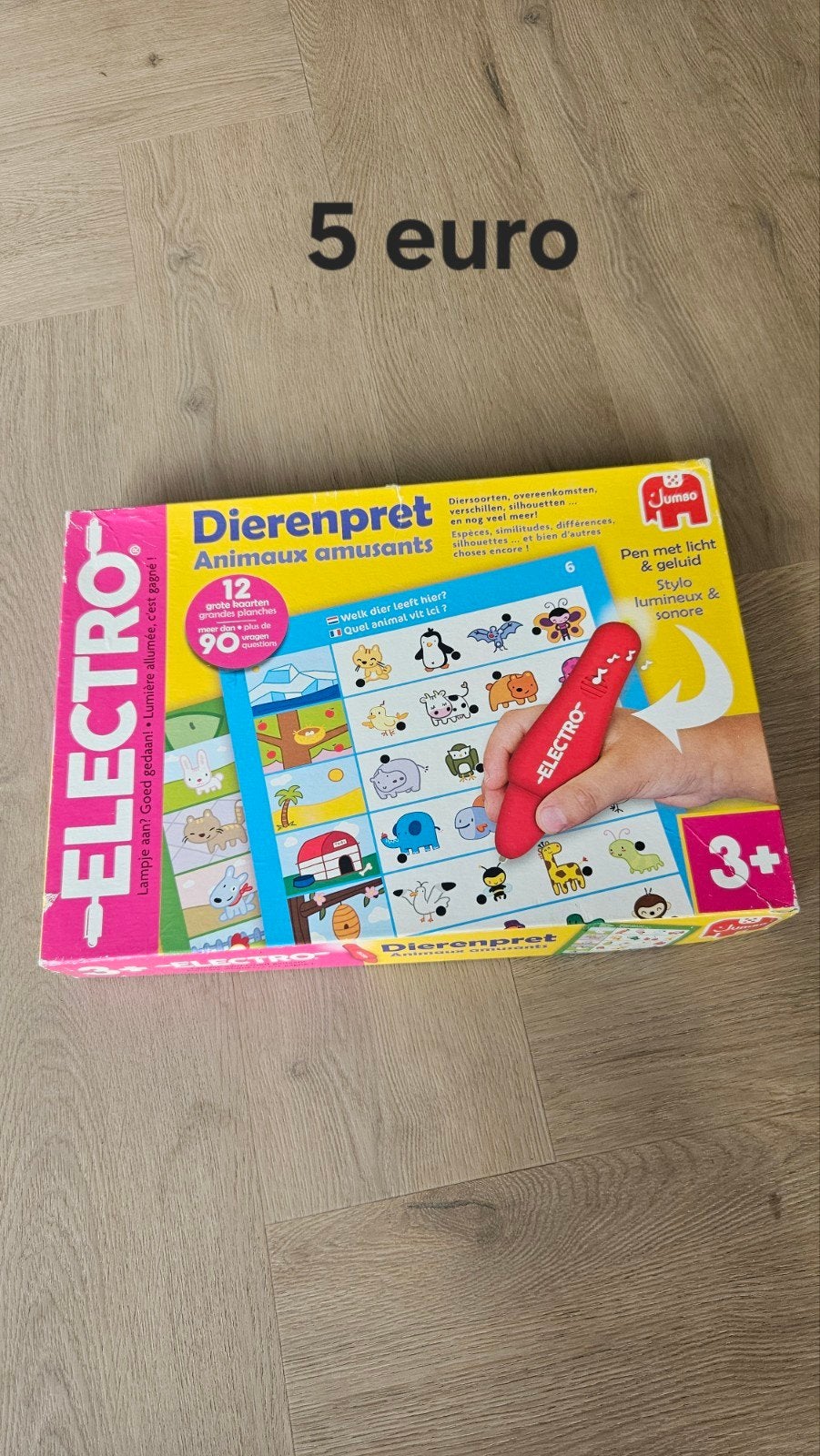 Jumbo Electro Dierenpret - Educatief spel met licht & geluid, Ophalen, Gebruikt, Puzzelen, Met licht