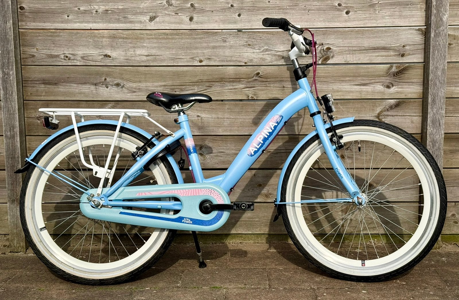 Nette Alpina Girlpower 22’ inch meisjesfiets, Fietsen en Brommers, Fietsen | Meisjes, Ophalen, 22 inch, Gebruikt, Velgrem