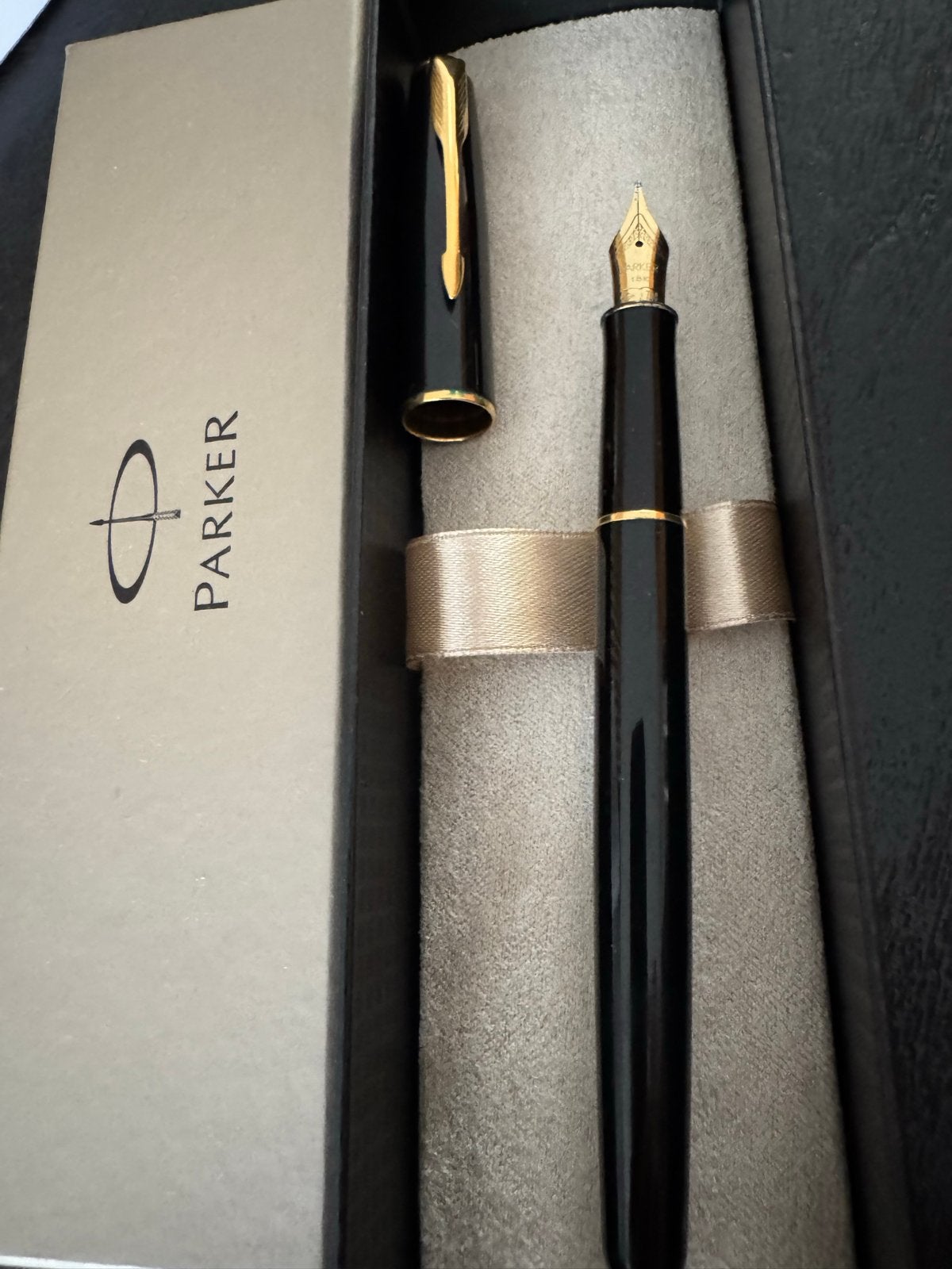 SONNET Parker Vulpen 18 karaat  penpunt - Inclusief Doosje, Verzamelen, Pennenverzamelingen, Parker sonnet france, Gebruikt, Sonnet