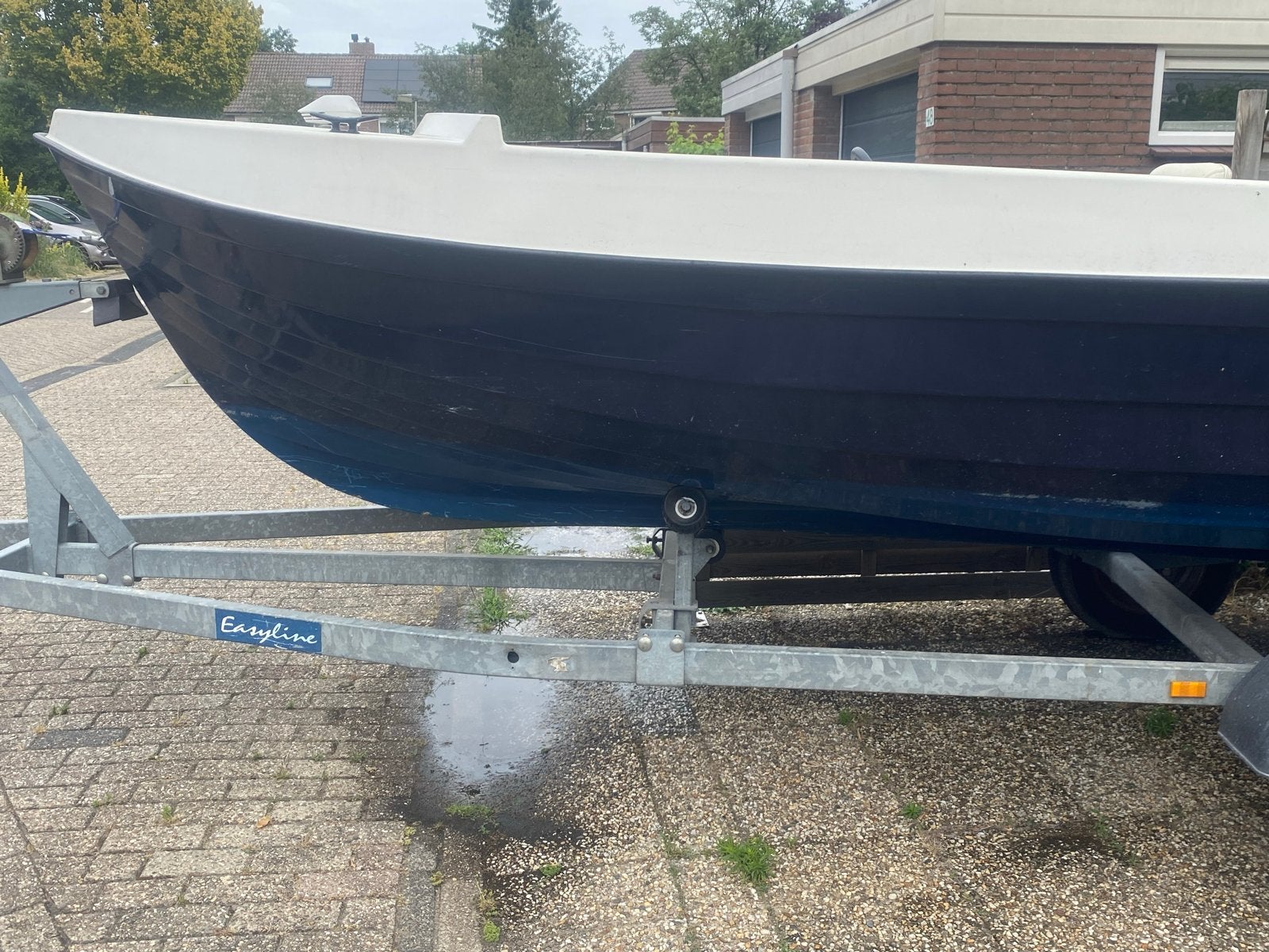 Boot voor handige klusser, incl. motor, trailer en zonnekap, Watersport en Boten, Ophalen, Gebruikt, Trailer