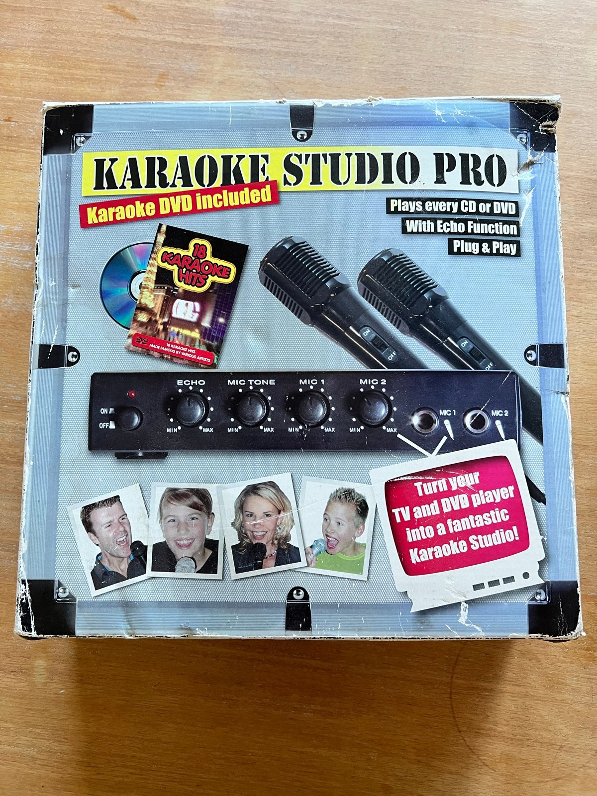 Karaoke Studio Pro - Complete set met microfoons en DVD, Ophalen of Verzenden, Gebruikt, Complete set