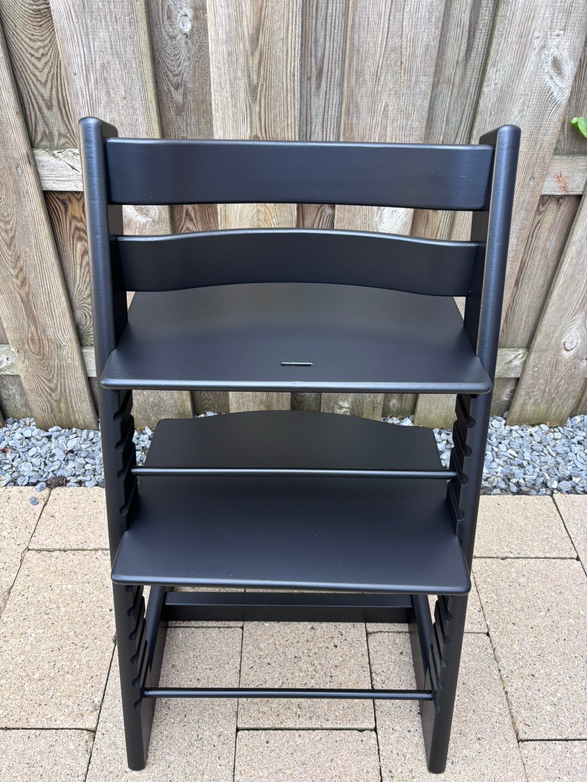 Stokke Tripp Trapp Kinderstoel zwart nieuw model, Kinderen en Baby's, Ophalen, Gebruikt, Meegroeistoel