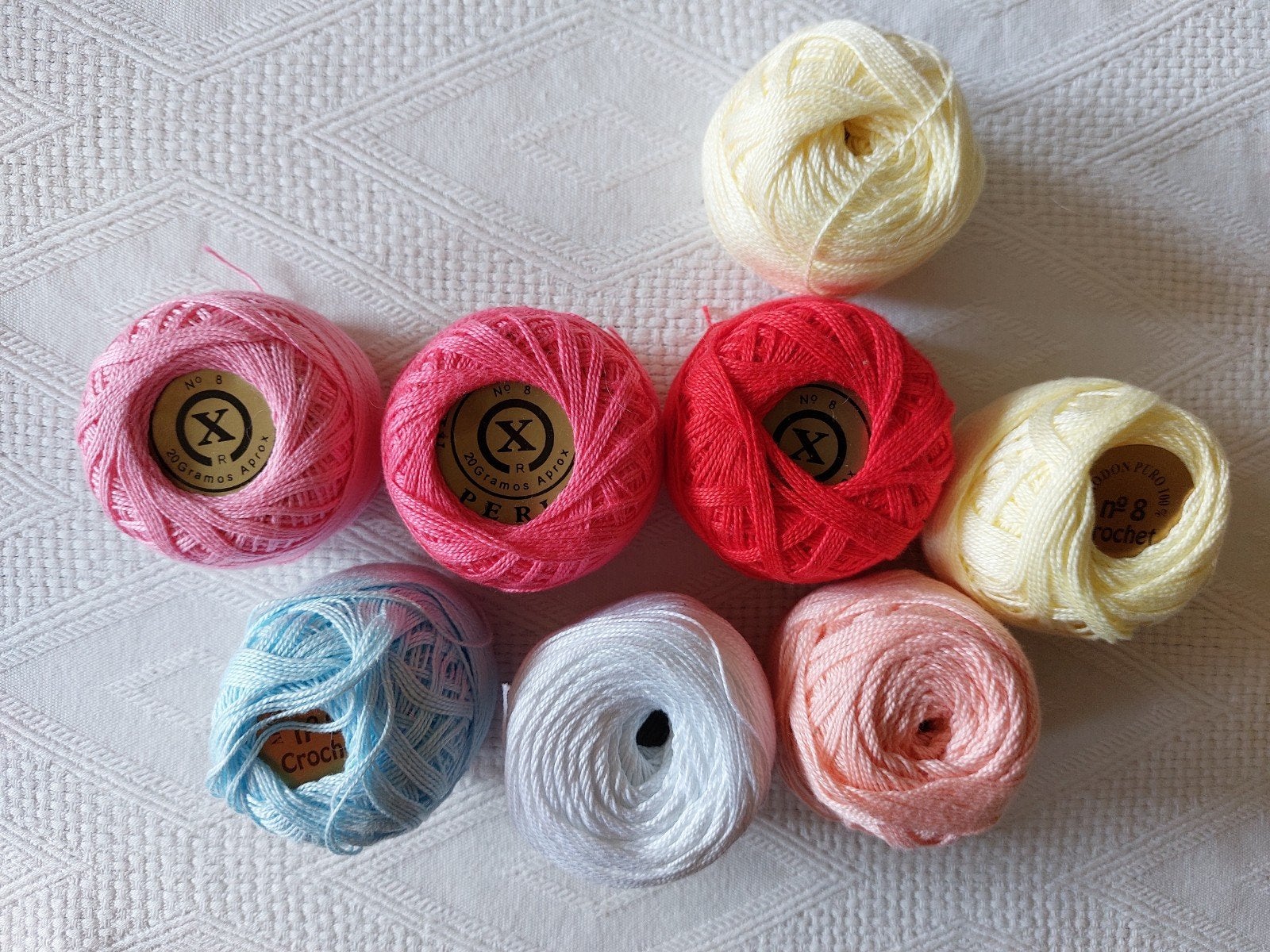 Garen, nieuw, no8, diverse kleuren, 8 bollen, Ophalen of Verzenden, Nieuw, Garen of Naald(en)