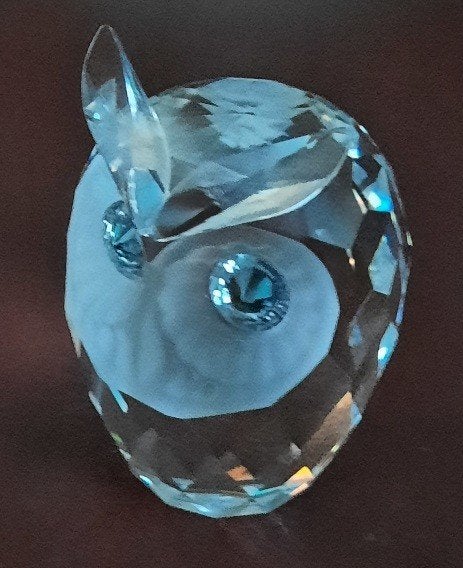 Swarovski uil groot In doos zonder sticker, Verzamelen, Ophalen of Verzenden, Zo goed als nieuw, Figuurtje