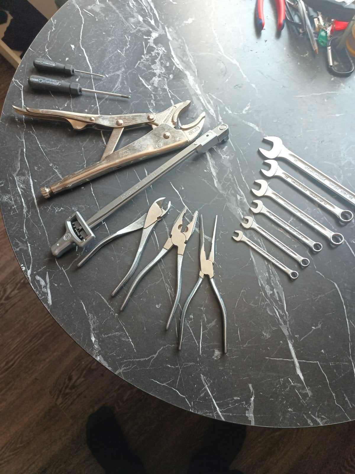 STAHLWILLE lot: Manoskop torque, tangen + ringsteeksleutels, Ophalen, Gebruikt