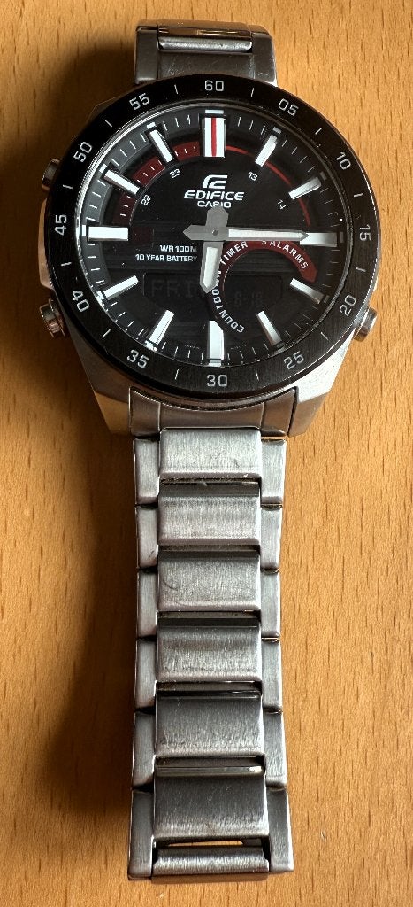 CASIO Edifice ERA-120 - Gebruikt, zeer goede staat, Staal, Polshorloge, Ophalen of Verzenden, Zo goed als nieuw