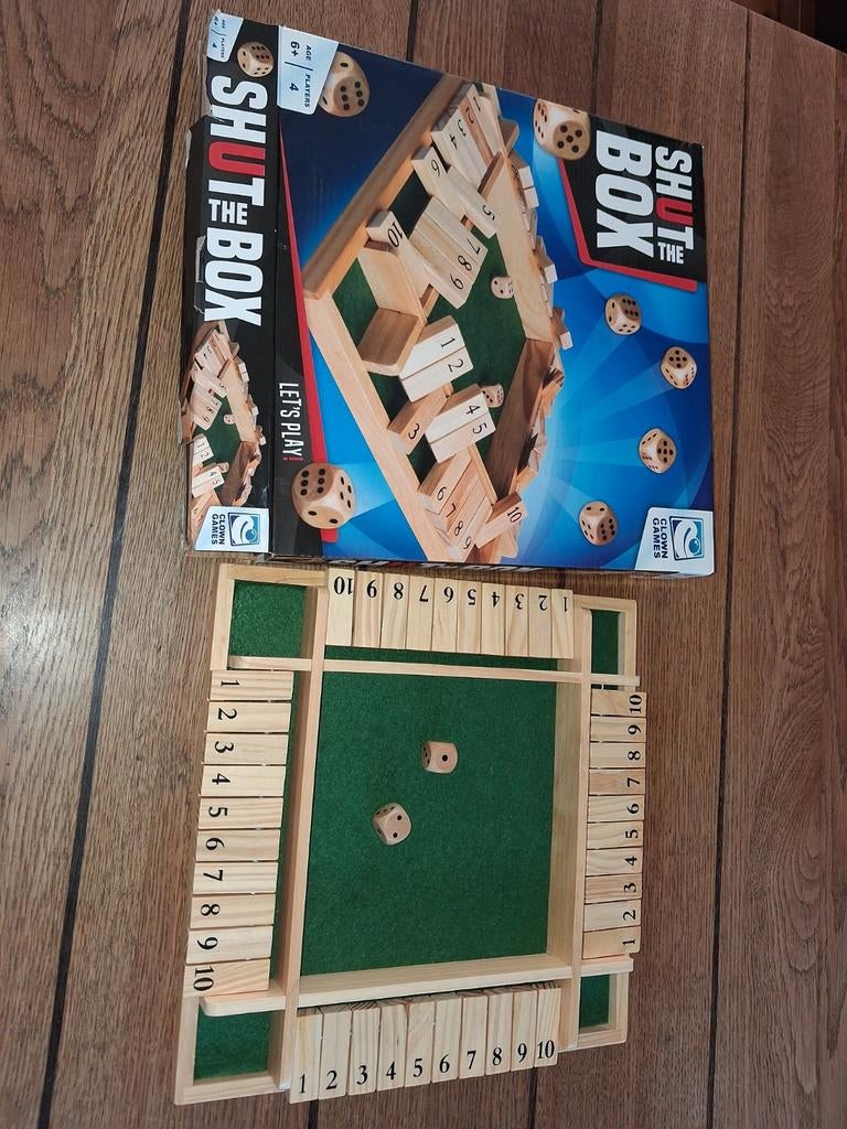 Shut the Box spel, Hobby en Vrije tijd, Gezelschapsspellen | Overige, Ophalen of Verzenden