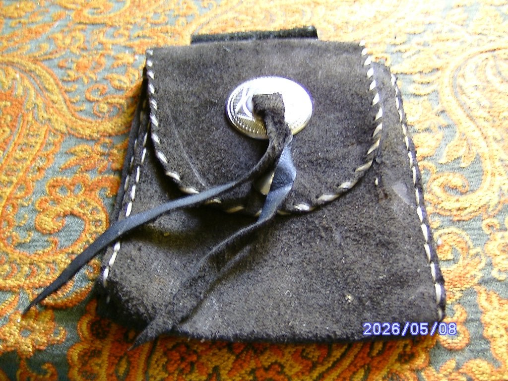 Cowboy country tas suede voor aan de riem western vintage, Ophalen of Verzenden, Gebruikt, Zwart, Overige typen