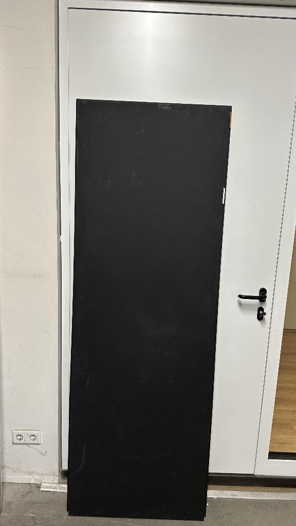 Deur in zwarte grondverf 68.0 x 201.5 Opdek rechts, 80 tot 100 cm, Binnendeur, Nieuw, Ophalen of Verzenden