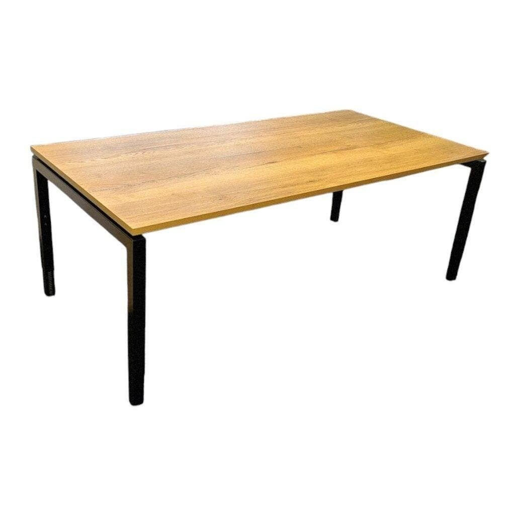 MN Quatro Vierpoot Vergadertafel B200xD100, In hoogte verstelbaar, MN, Spaanplaat of MDF, 100 cm