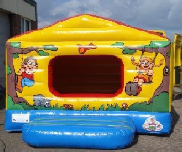 Springkussen ballenbad huisje te huur, Ophalen, Zo goed als nieuw, Oranje of Koningsdag
