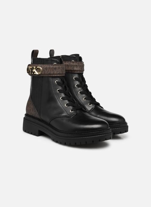 Nieuw Michael Kors combat leren parker anklel, Michael Kors, Verzenden, Zwart, Lage of Enkellaarzen