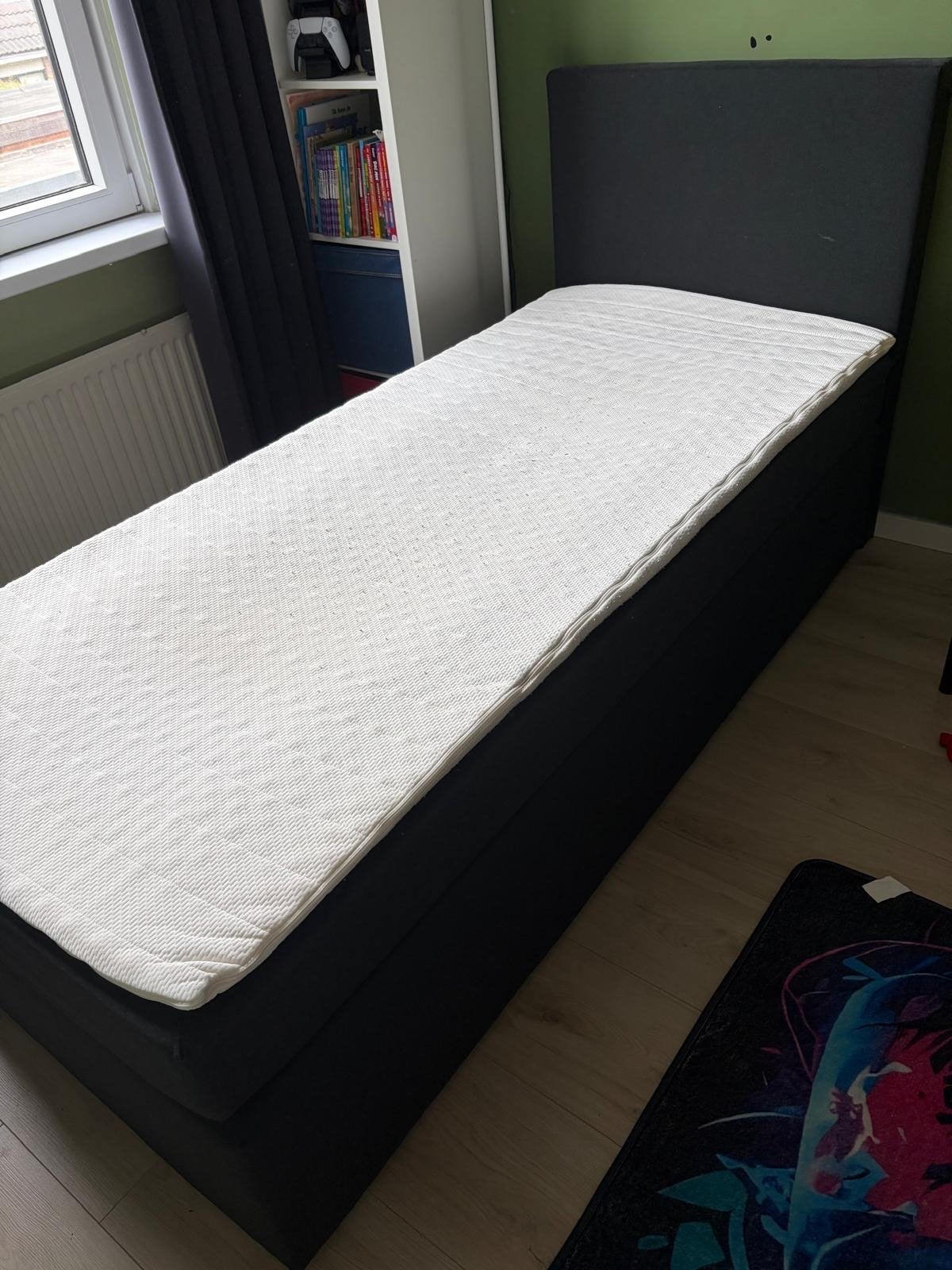 Gratis af te halen: Boxspring 90x200, Ophalen, Gebruikt, 90 cm, Eenpersoons