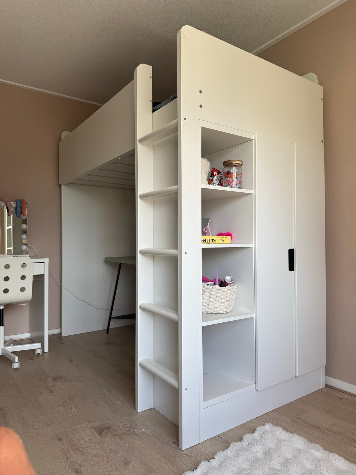 IKEA SMÅSTAD Hoogslaper incl. matras, Huis en Inrichting, Slaapkamer | Stapelbedden en Hoogslapers, Ophalen, Gebruikt, Eenpersoons