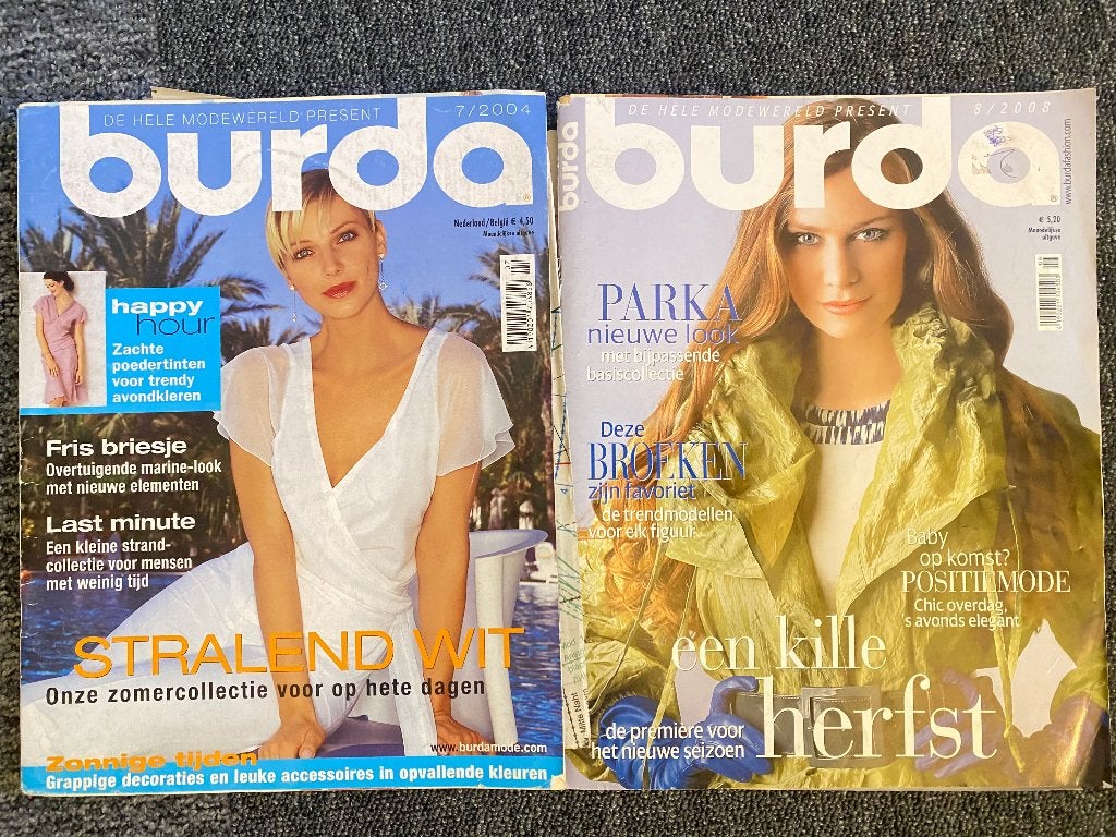 2 x Burda style, Vrouw, Overige typen, Gebruikt, Burda