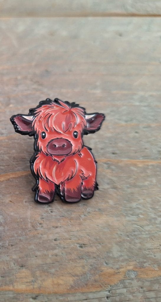 1 pin van een Schotse Hooglander te koop, Verzamelen, Ophalen of Verzenden, Nieuw, Dier of Natuur, Speldje of Pin