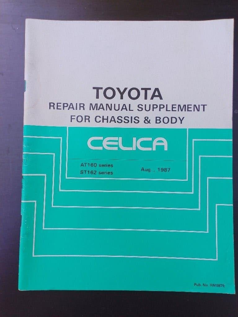 Toyota Celica AT160 - ST160 1987 dealer werkplaatsboek, Ophalen of Verzenden, Gelezen, Toyota