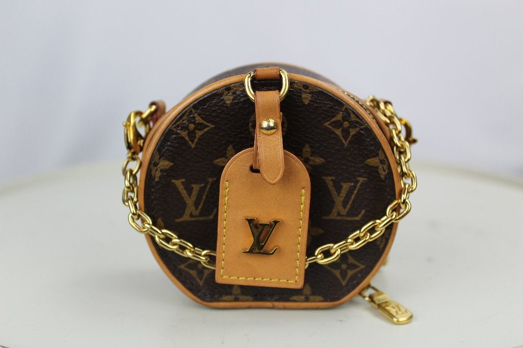 Louis Vuitton Boite Chapeau Necklace Shoulder Pouch - 1334, Overige merken, Gebruikt, Bruin, Ophalen of Verzenden