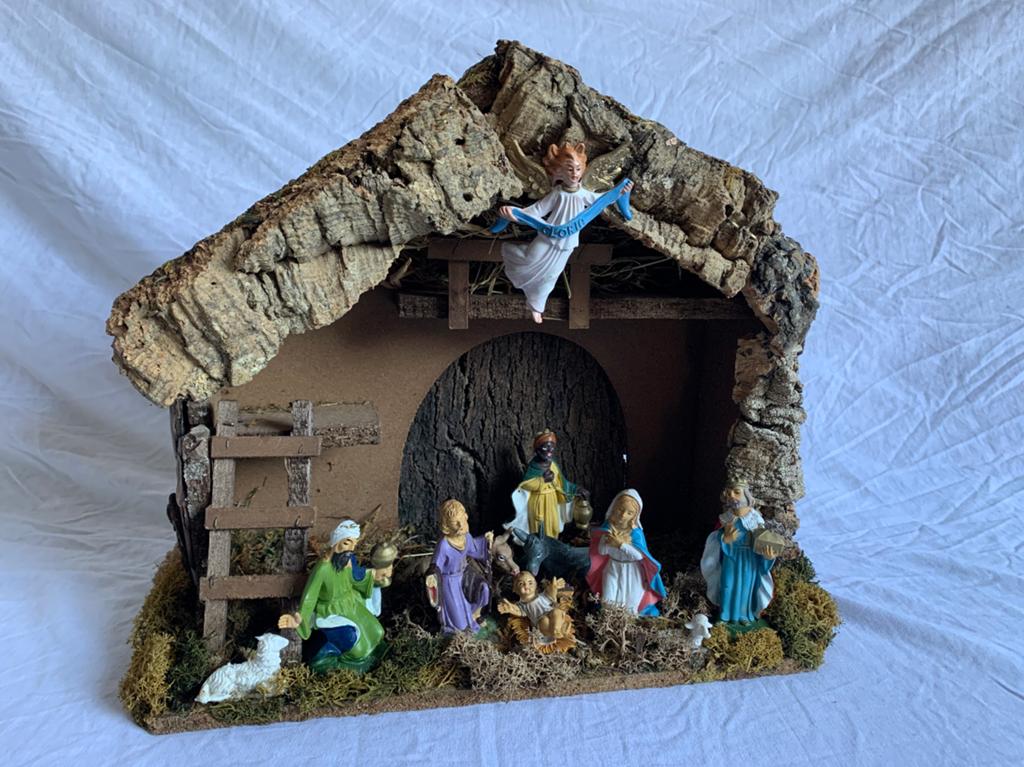 Kerststal met figuren, Diversen, Kerst, Ophalen of Verzenden, Gebruikt