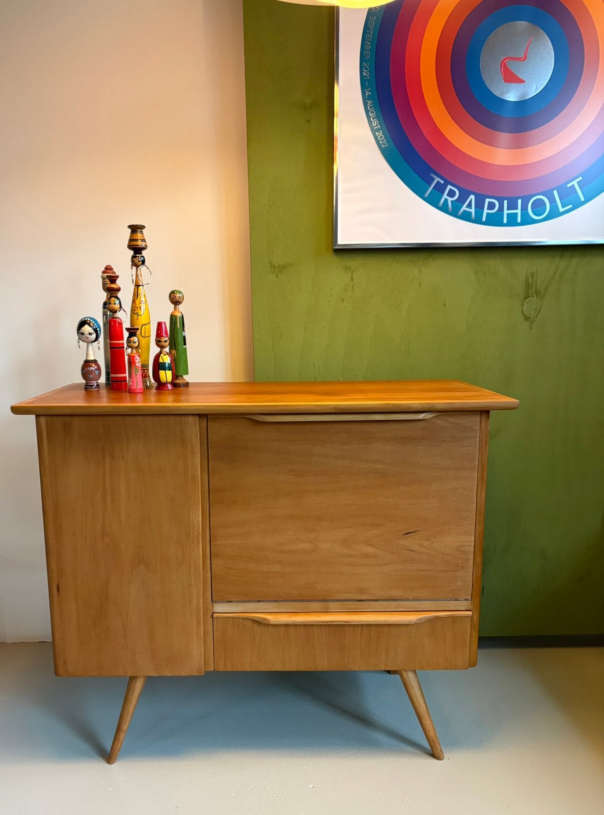 Vintage Pastoe klein dressoir teak met hoekkastje, Ophalen, Culemborg, Pastoe, Teakhout