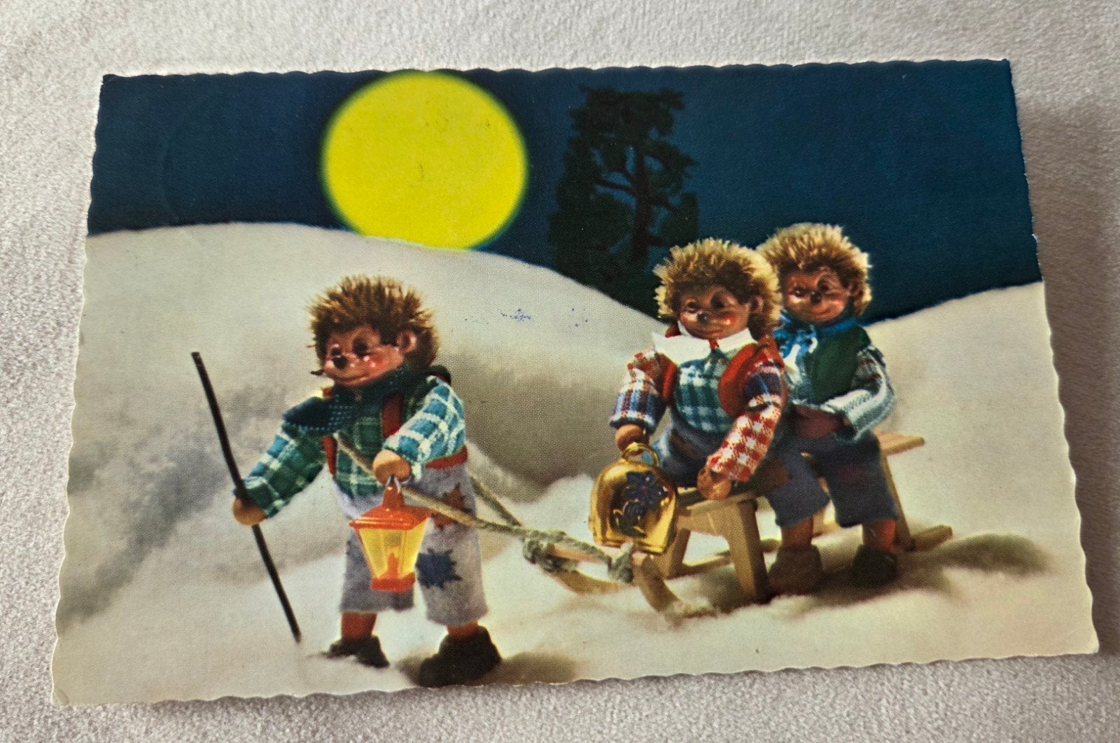 Egels op slee in de Sneeuw, Verzenden, 1940 tot 1960, Gelopen, Kinderen