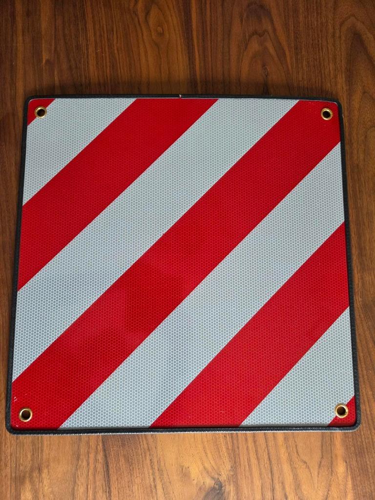 Markeringsbord voor fietsdrager o.a. Italië afm. 50 x 50 cm., Ophalen, Zo goed als nieuw, Fietsendrager-accessoire