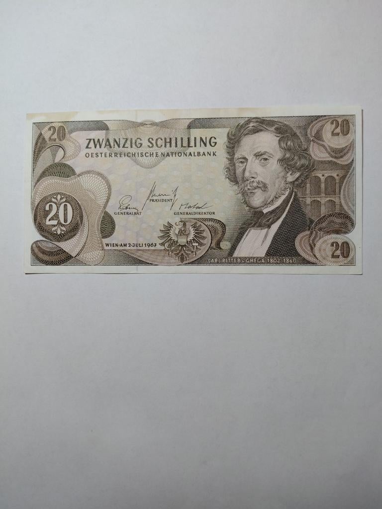 Oostenrijk 20 schilling 1967, Postzegels en Munten, Bankbiljetten | Europa | Niet-Eurobiljetten, Ophalen of Verzenden, Oostenrijk