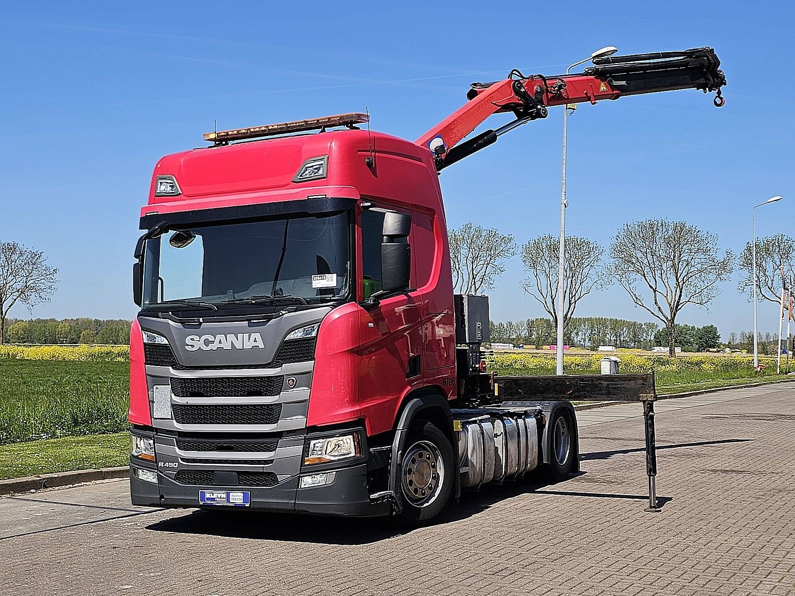 SCANIA R450 crane hmf 1720-k4, Auto's, Automaat, Euro 6, Scania, Stoelverwarming