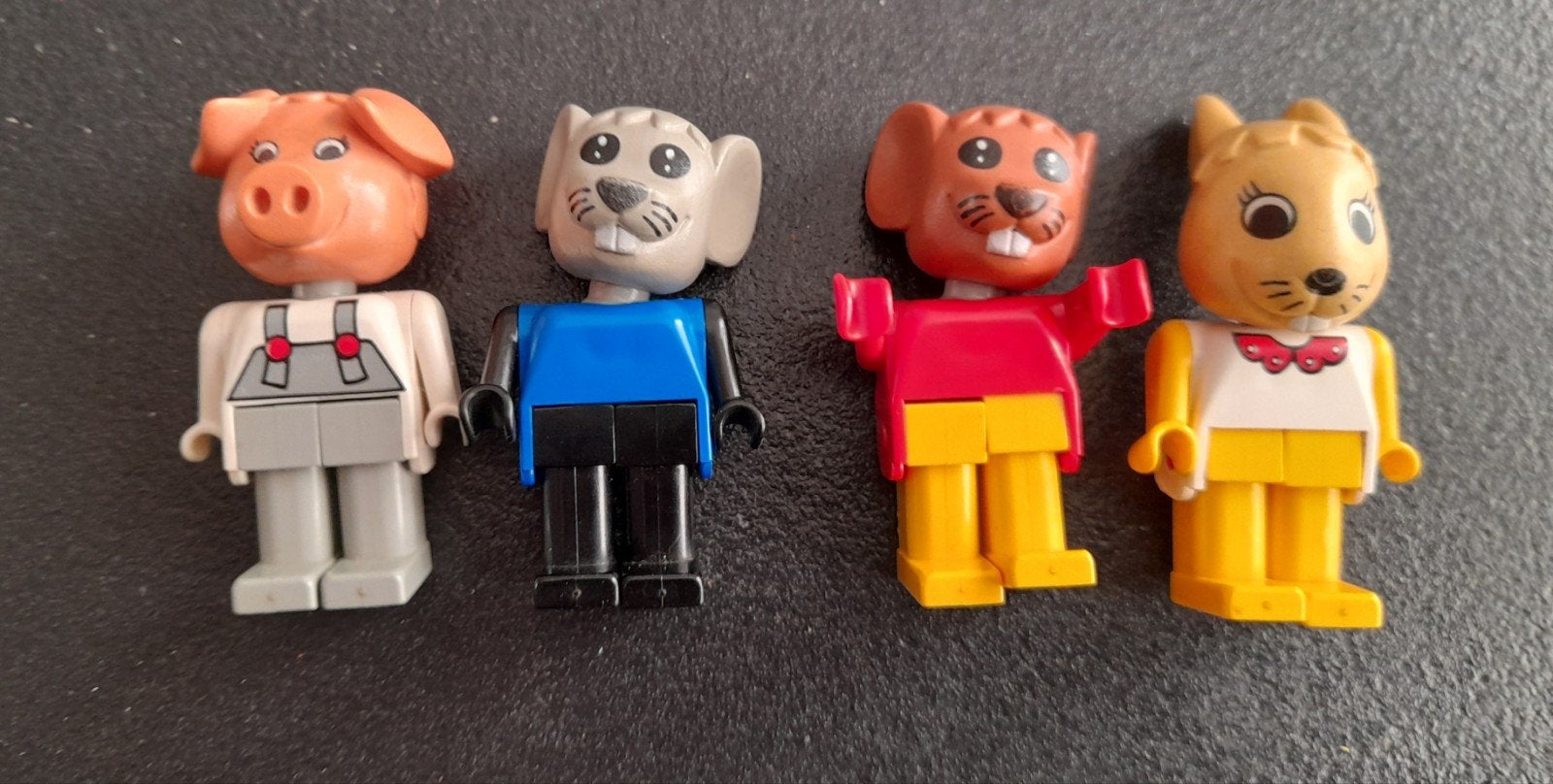 4 vintage Lego Fabuland poppetjes, Ophalen of Verzenden, Gebruikt, Minifiguur, Duplo