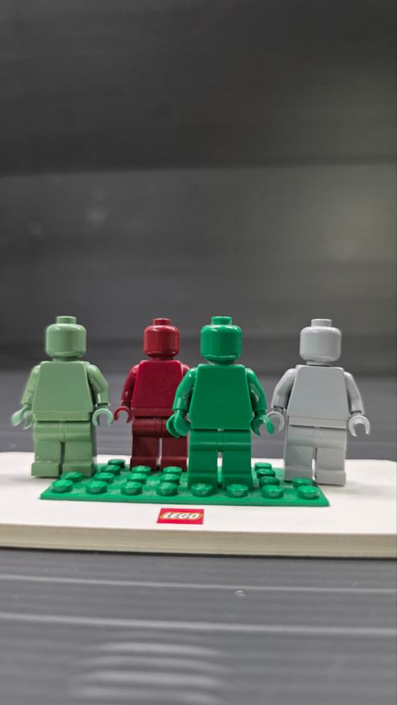 LEGO 4x monochroom minifiguren, Ophalen of Verzenden, Gebruikt, Minifiguur, Lego