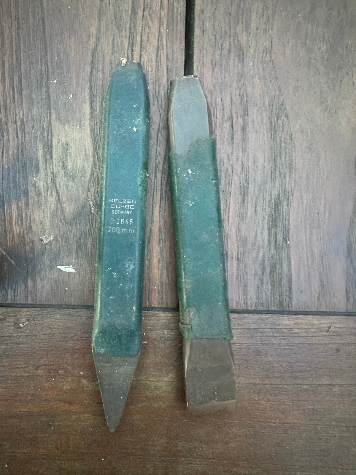 Belzer Cu-Be (koper-beryllium) beitels - 200 mm, Doe-het-zelf en Verbouw, Ophalen of Verzenden, Gebruikt, Beitel, Overige merken