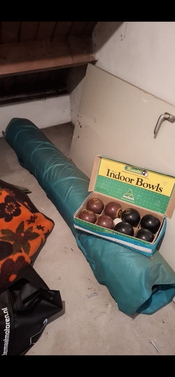 Indoor Bowls mat met ballen - Zo goed als nieuw, Ophalen of Verzenden, Zo goed als nieuw