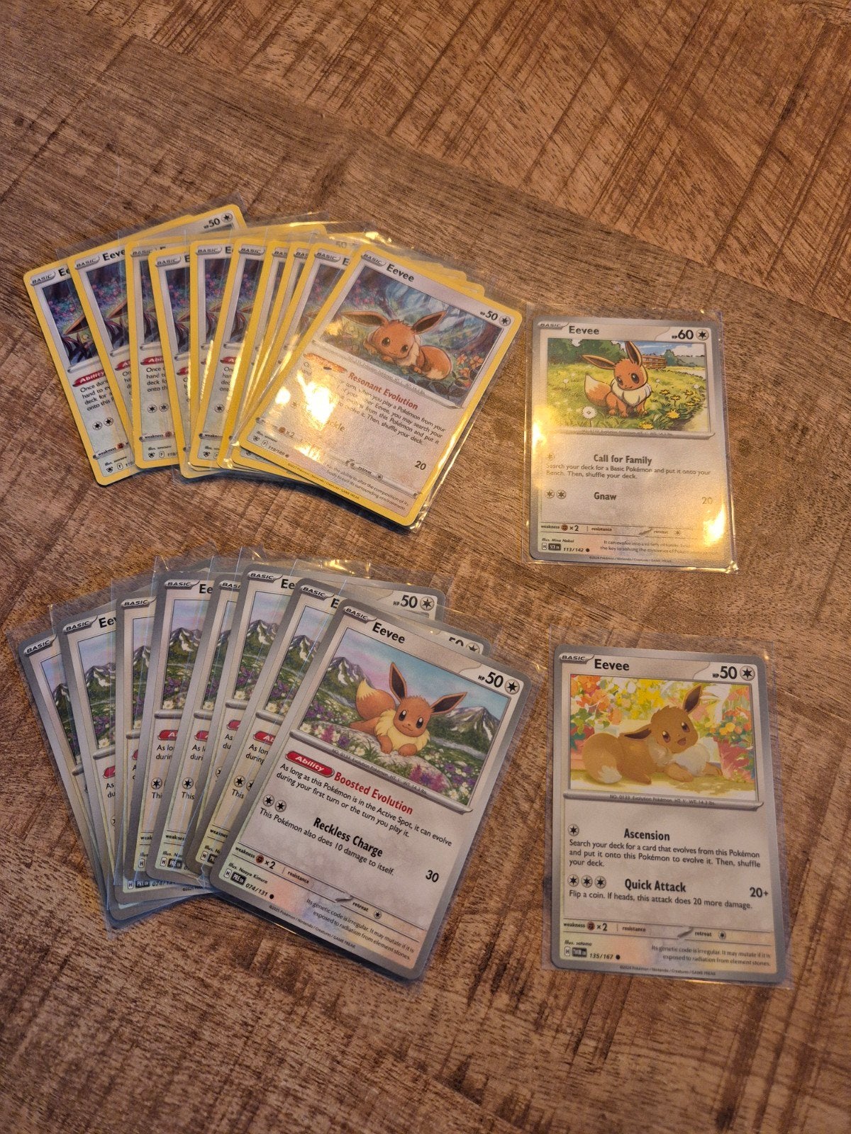 Pokémon Eevee Kaarten (diverse versies), Ophalen of Verzenden, Zo goed als nieuw, Meerdere kaarten