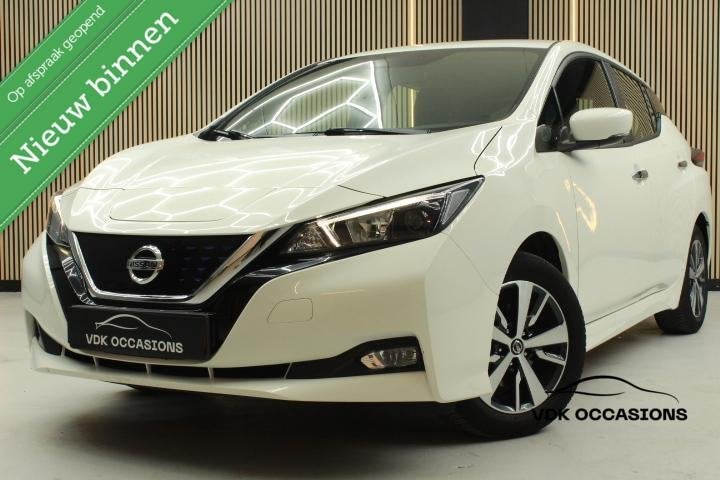 Nissan LEAF Acenta 40 kWh |Keyless |Stoel/Stuur verw |Camera, Auto's, Nissan, Gebruikt, 150 pk, Wit, Origineel Nederlands