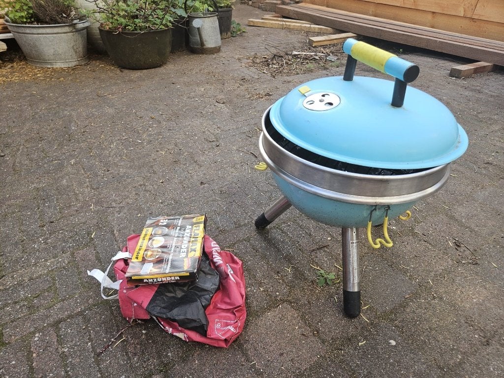 BBQ - Jamie Oliver Park Houtskoolbarbecue - Ø34,5 cm, Ophalen, Gebruikt, Jamie Oliver