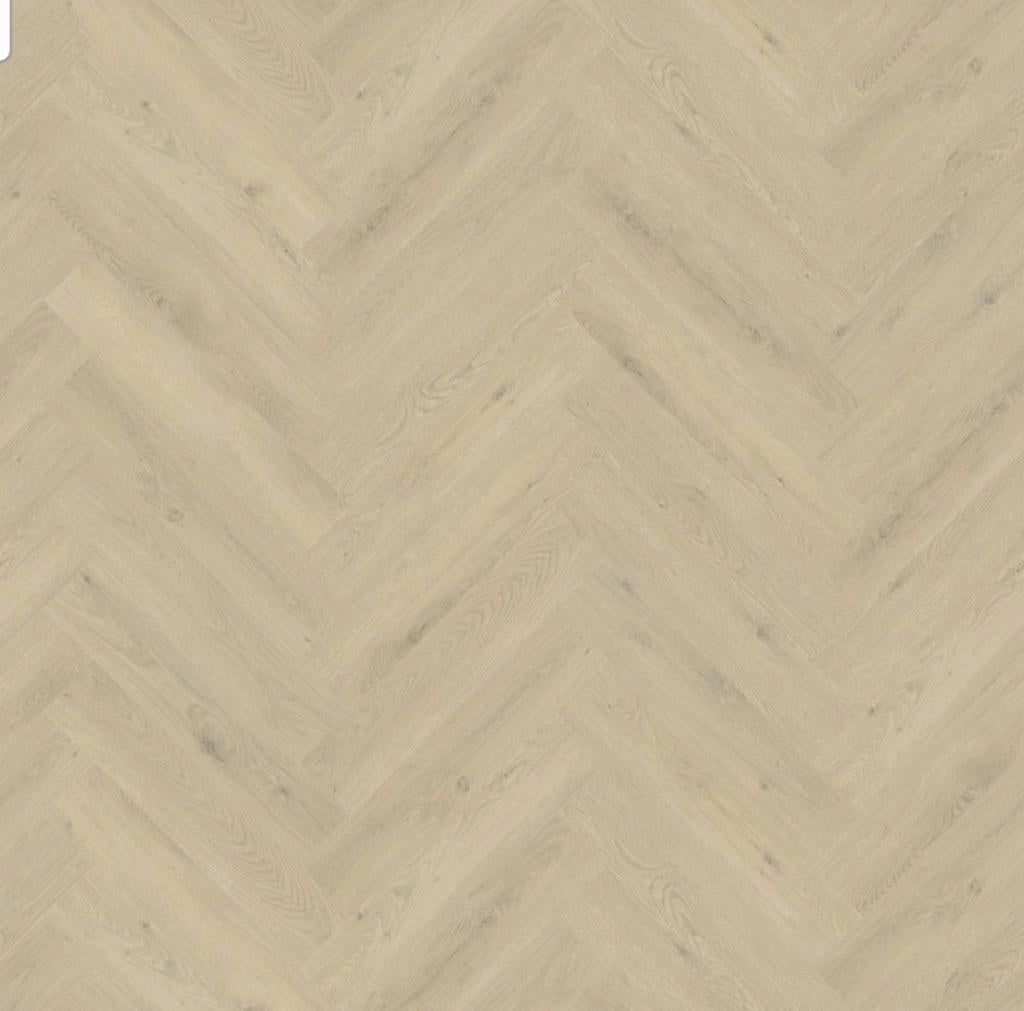 Gelasta Mystic 1901 beige pvc visgraat XL dryback, Ophalen, Nieuw, Tapijt, 75 m² of meer