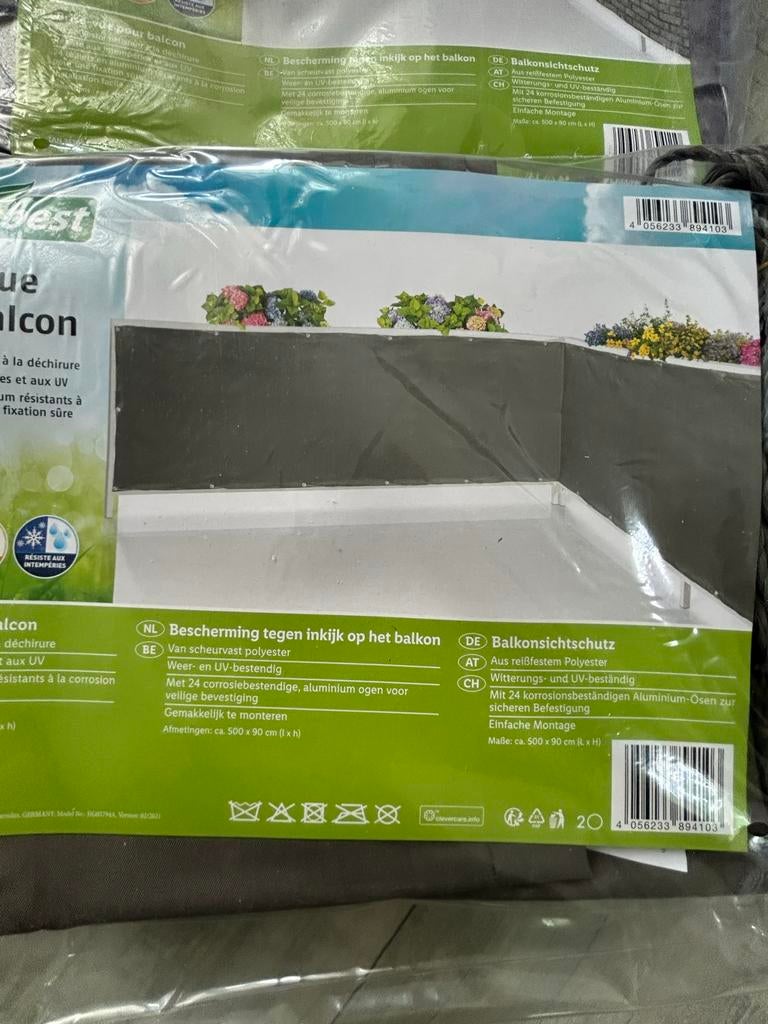 Balkon of tuin privacyscherm - diverse kleuren en maten., Ophalen of Verzenden, Nieuw