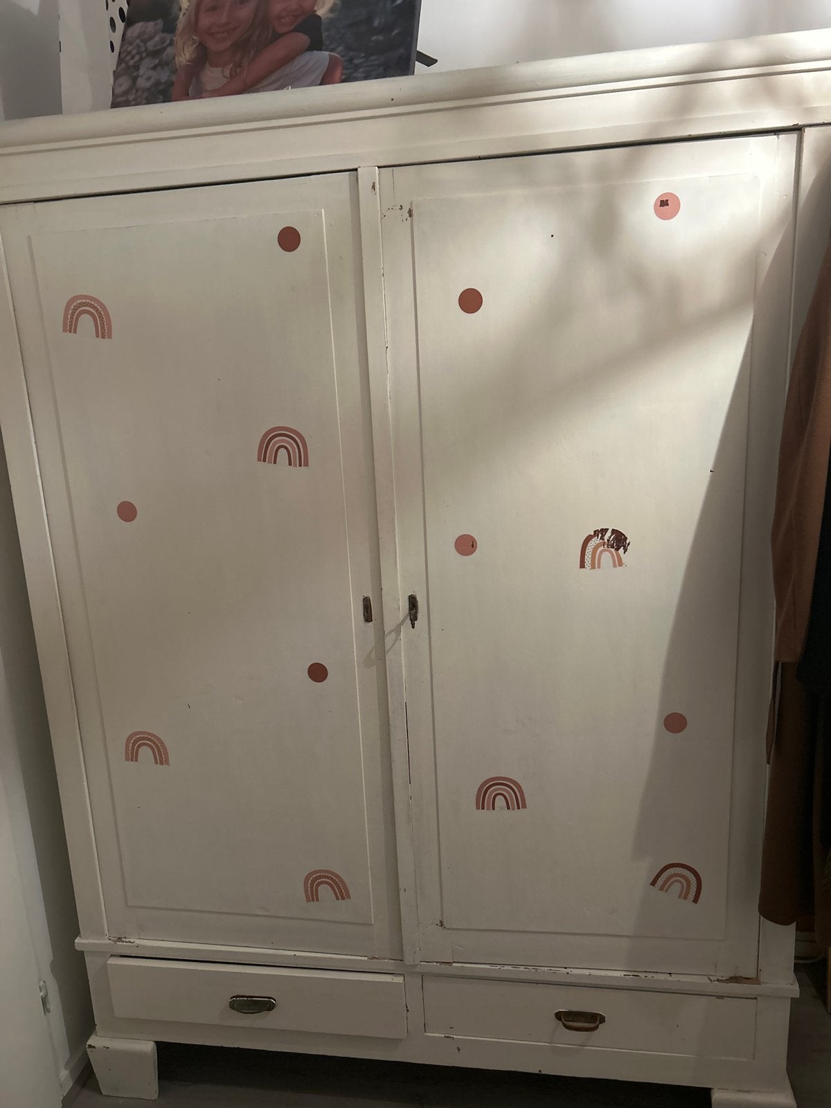 Leuke kinderkast met lades, roede en ligplanken, Huis en Inrichting, Kasten | Kledingkasten, Ophalen, Gebruikt, 50 tot 100 cm