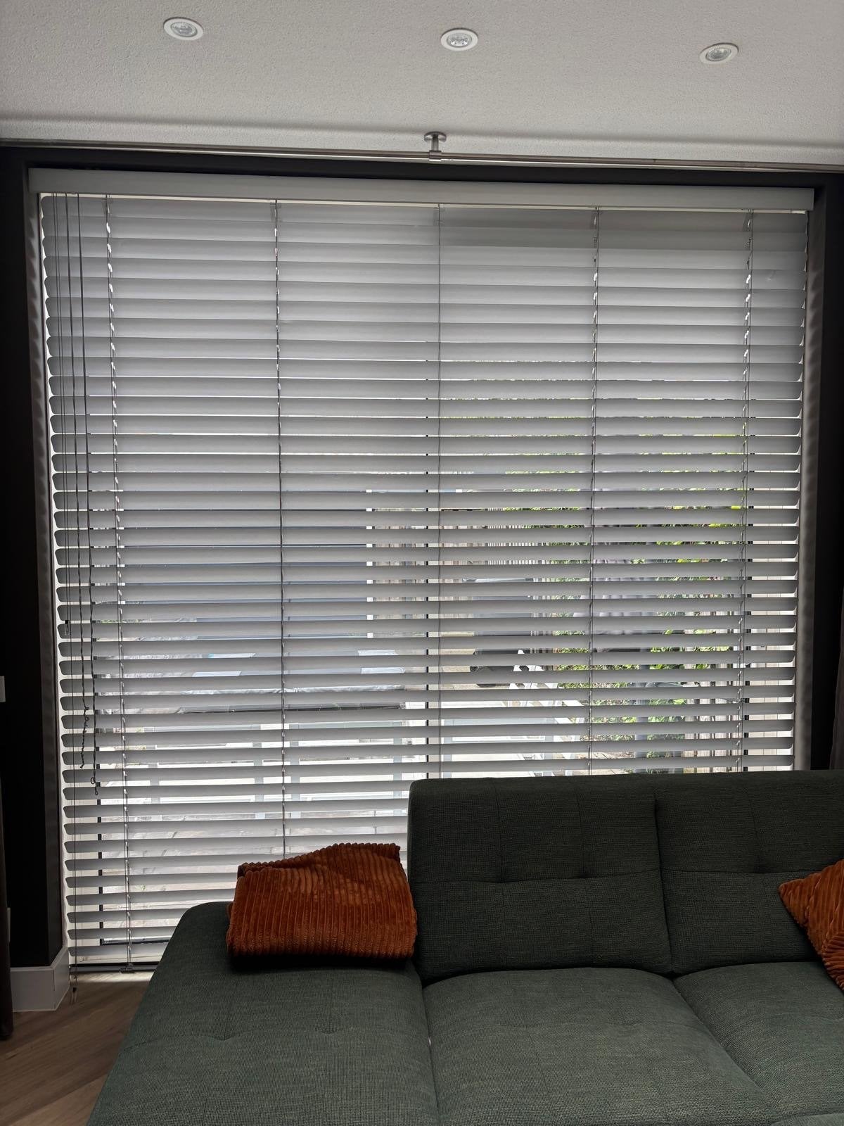 Luxaflex jaloezieën zilver, Ophalen, Gebruikt, 200 cm of meer, Grijs