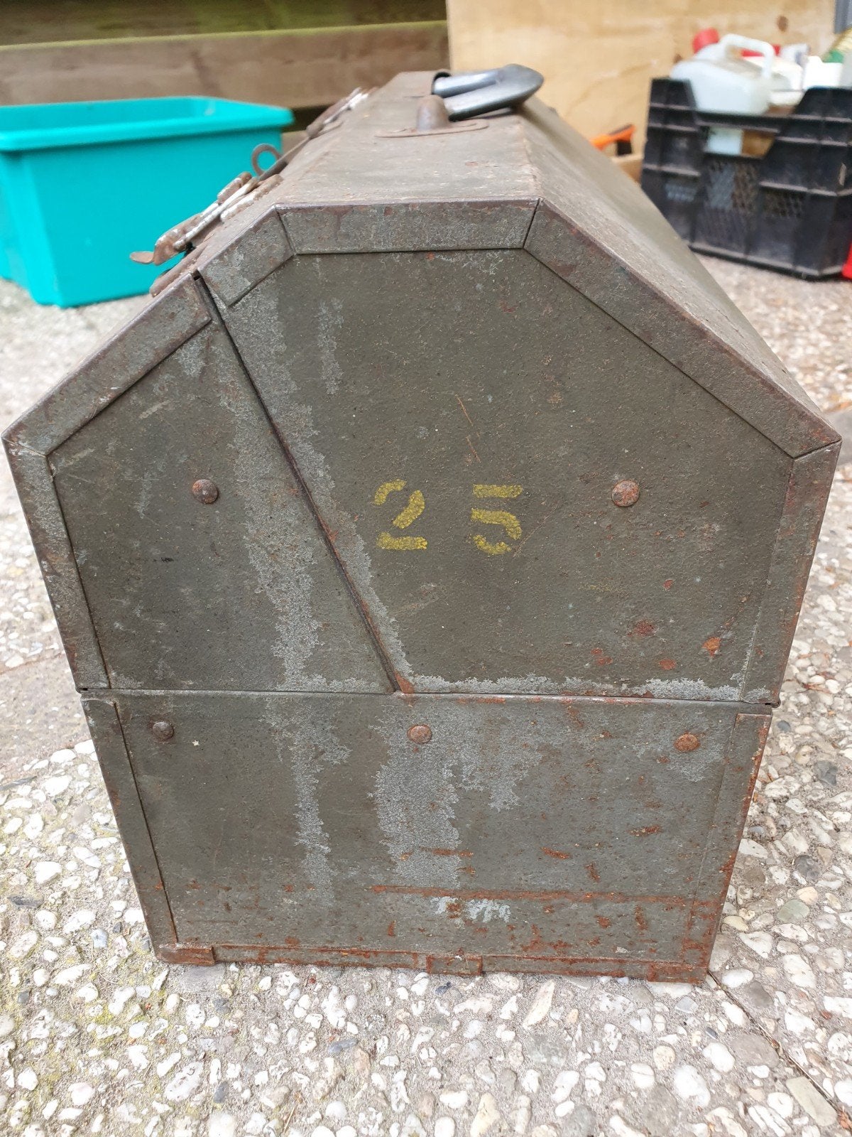 vintage gereedschap kist, Ophalen, Landmacht, Amerika