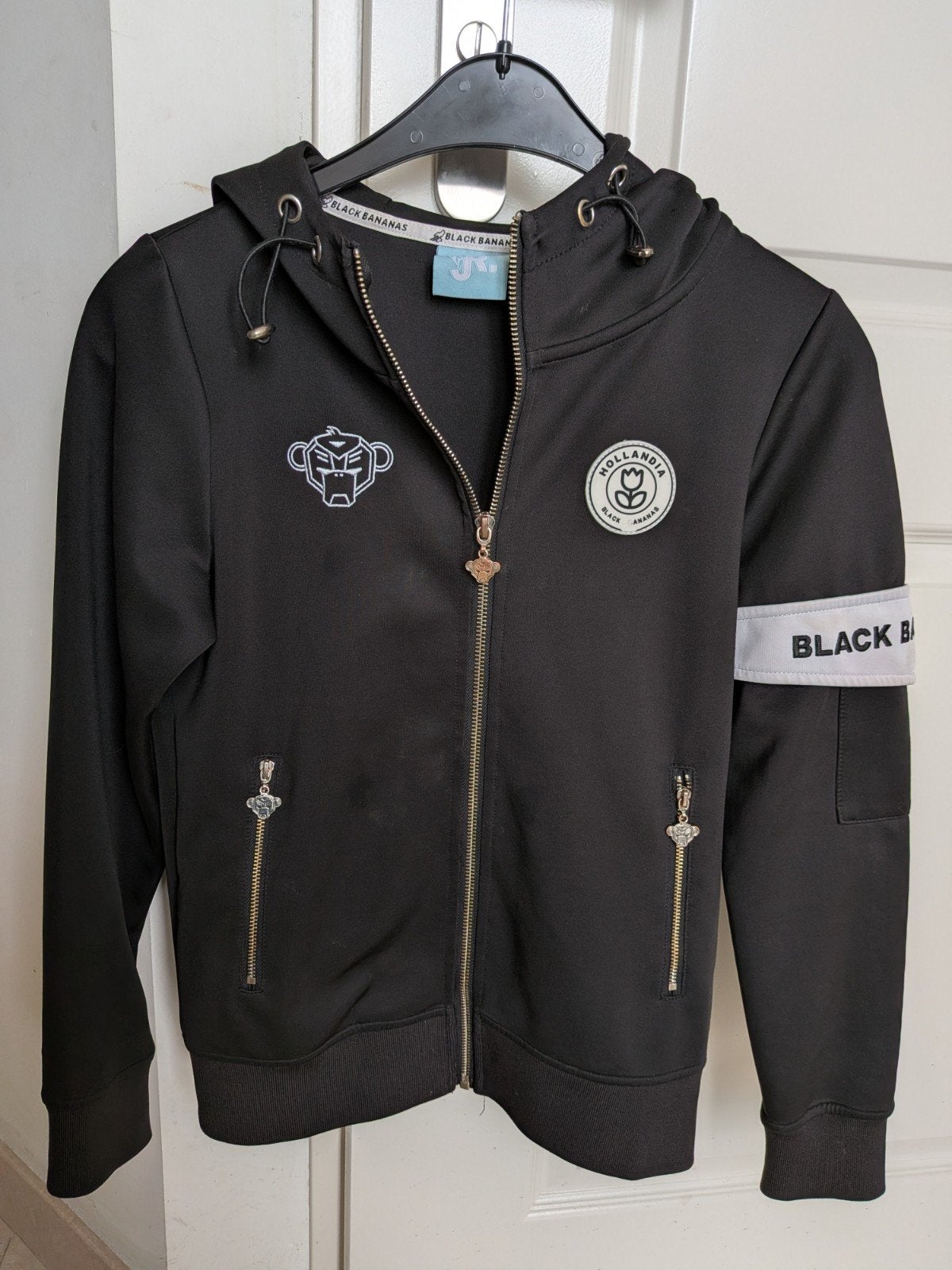 Black Bananas sportvest, maat 140, zwart. Zgan., Trui of Vest, Ophalen of Verzenden, Zo goed als nieuw, Jongen