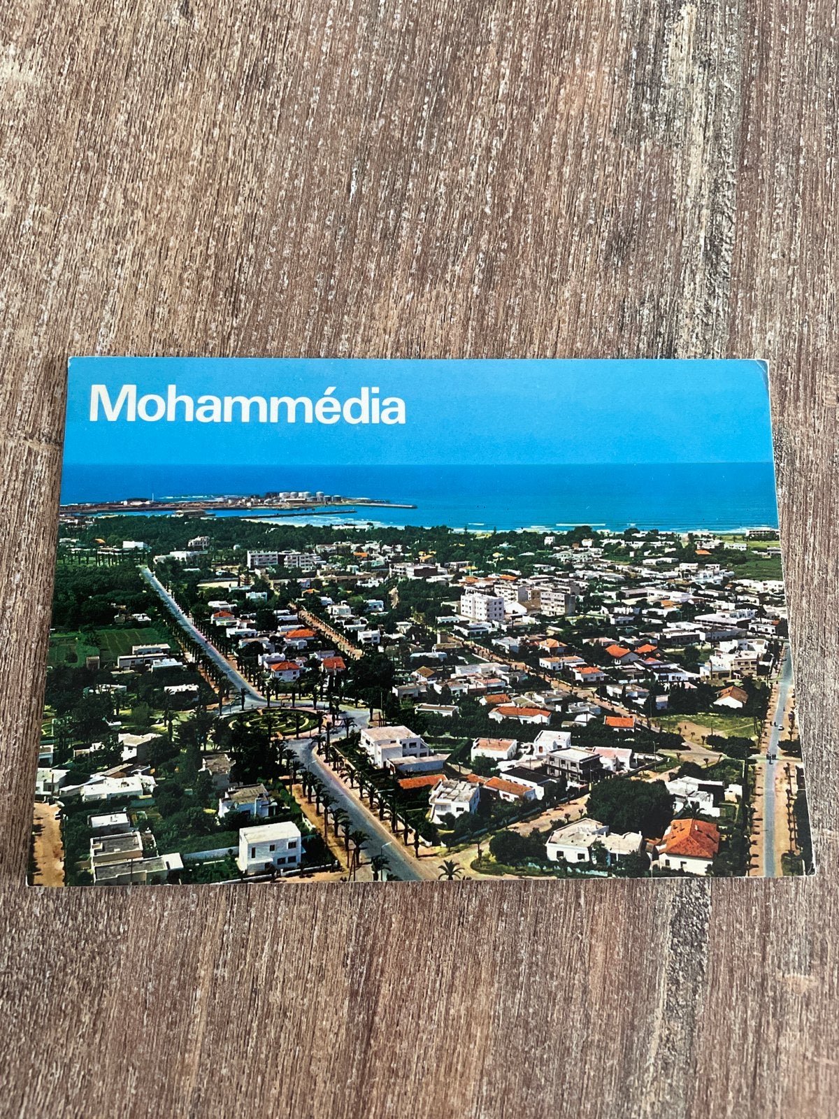 Oude ansichtkaart Mohammédia, Marokko - Luchtfoto, Ophalen of Verzenden, Ongelopen, Buiten Europa